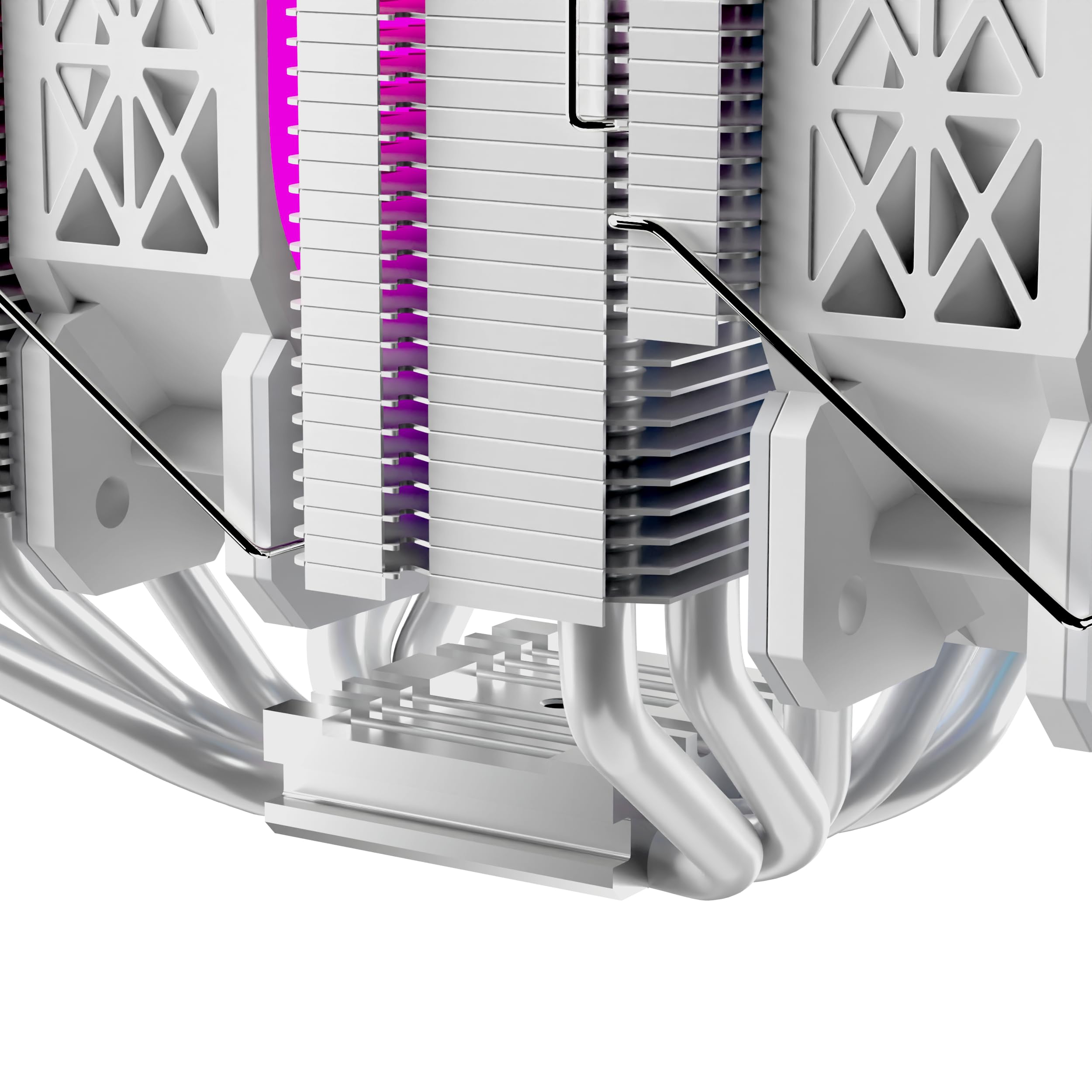 Nfortec Sculptor X2 disipador CPU ARGB 240W TDP doble ventilador 120mm Intel AMD blanco