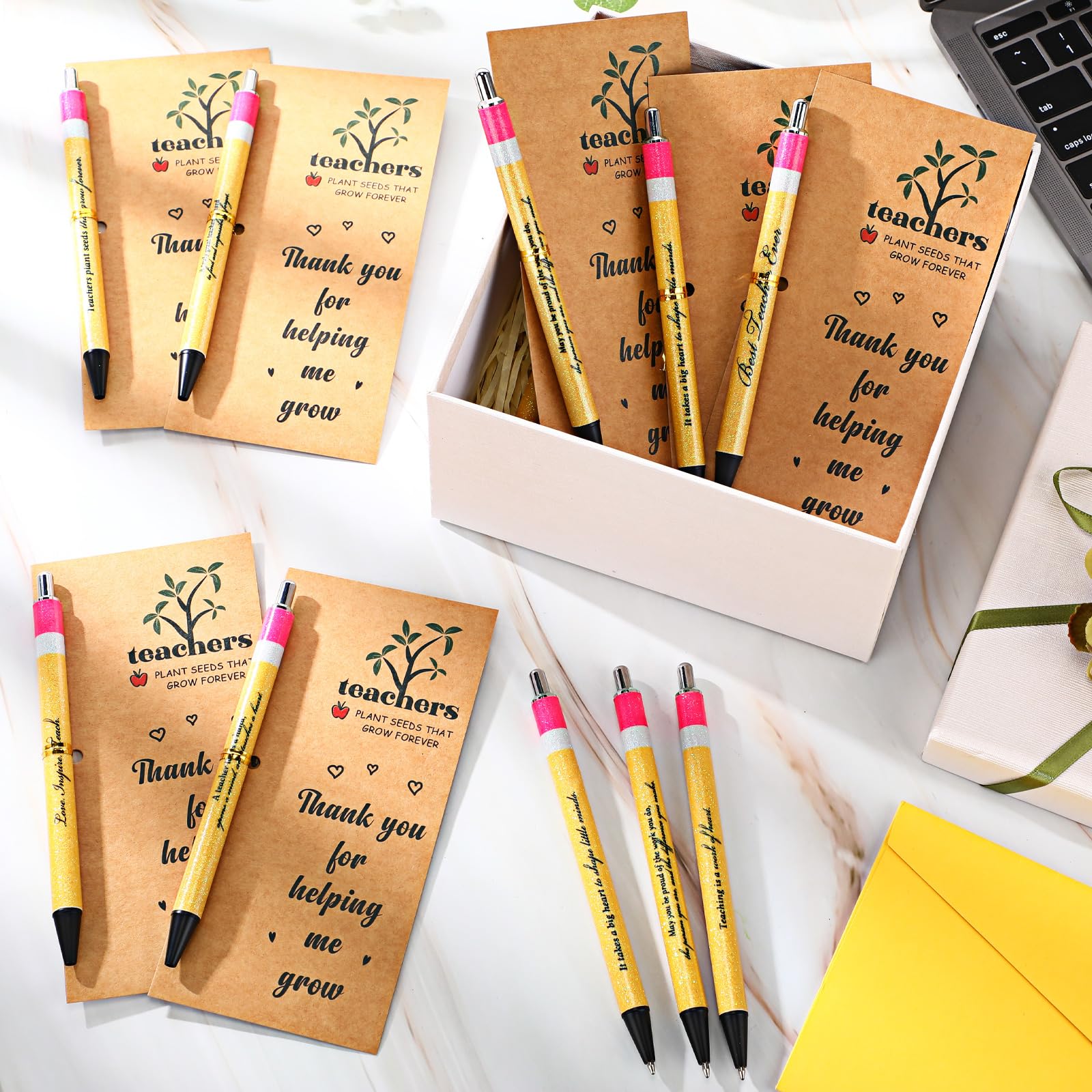 20 Juegos De Bolígrafos Para Profesores, Incluyen Citas Inspiradoras 