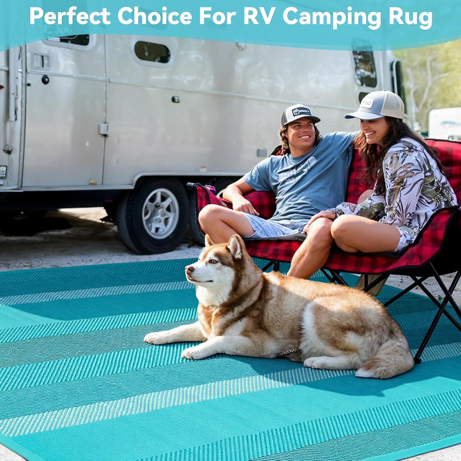 UKISS Outdoor Rug Carpet，Reversible Portable Plastic Straw Camping Rugs， 8' x 10' Waterproof Mat， Large Outdoor Area Rugs for Patio，RV, Picnic, Backyard, Deck, Balcony, Porch, Beach, Green