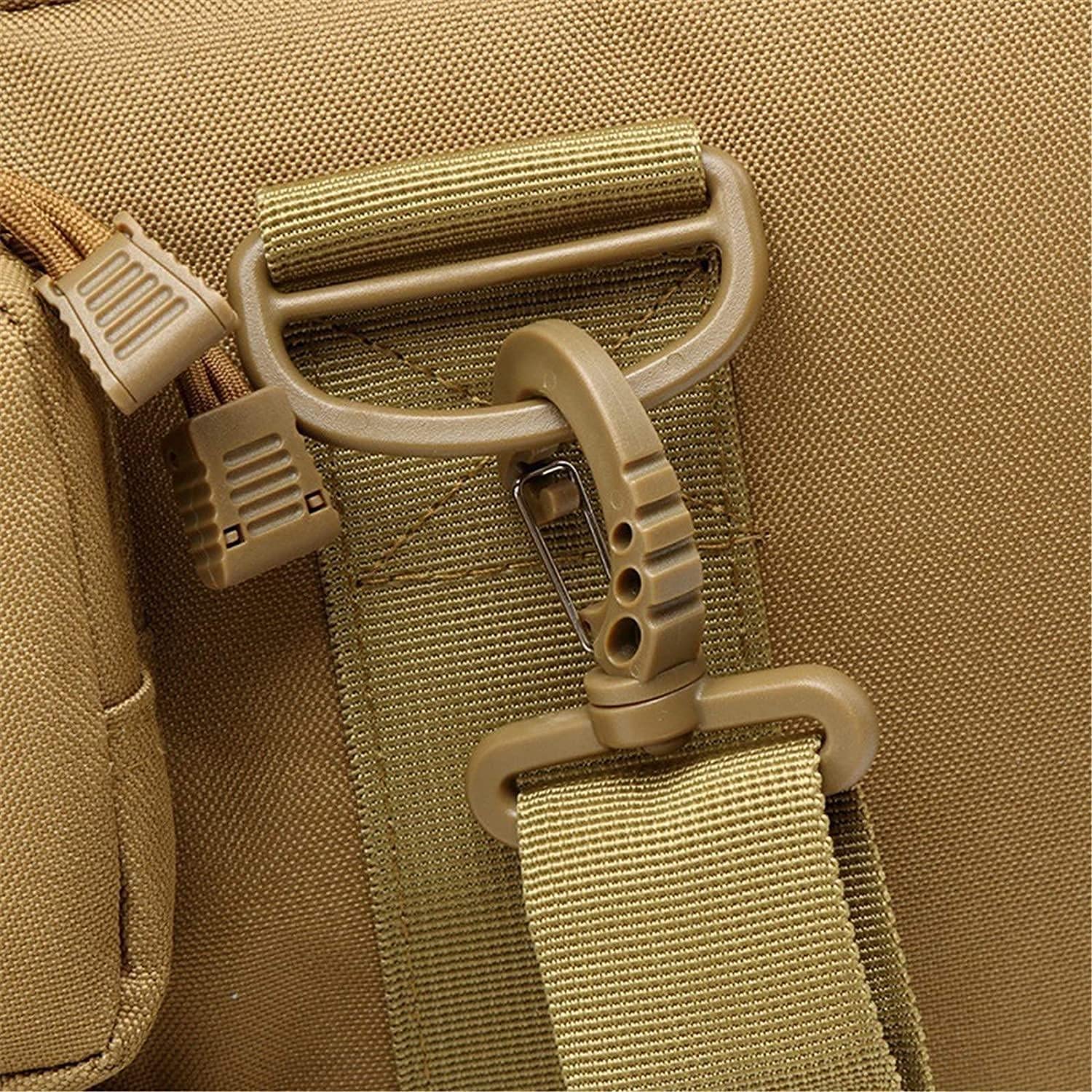 Bolsa para Doble Rifle, Bolso Táctico de Oxford Impermeable para Fusil Escopeta Larga, Compartimiento con Cierre para Cargador Munición Accesorios (Color : Black)