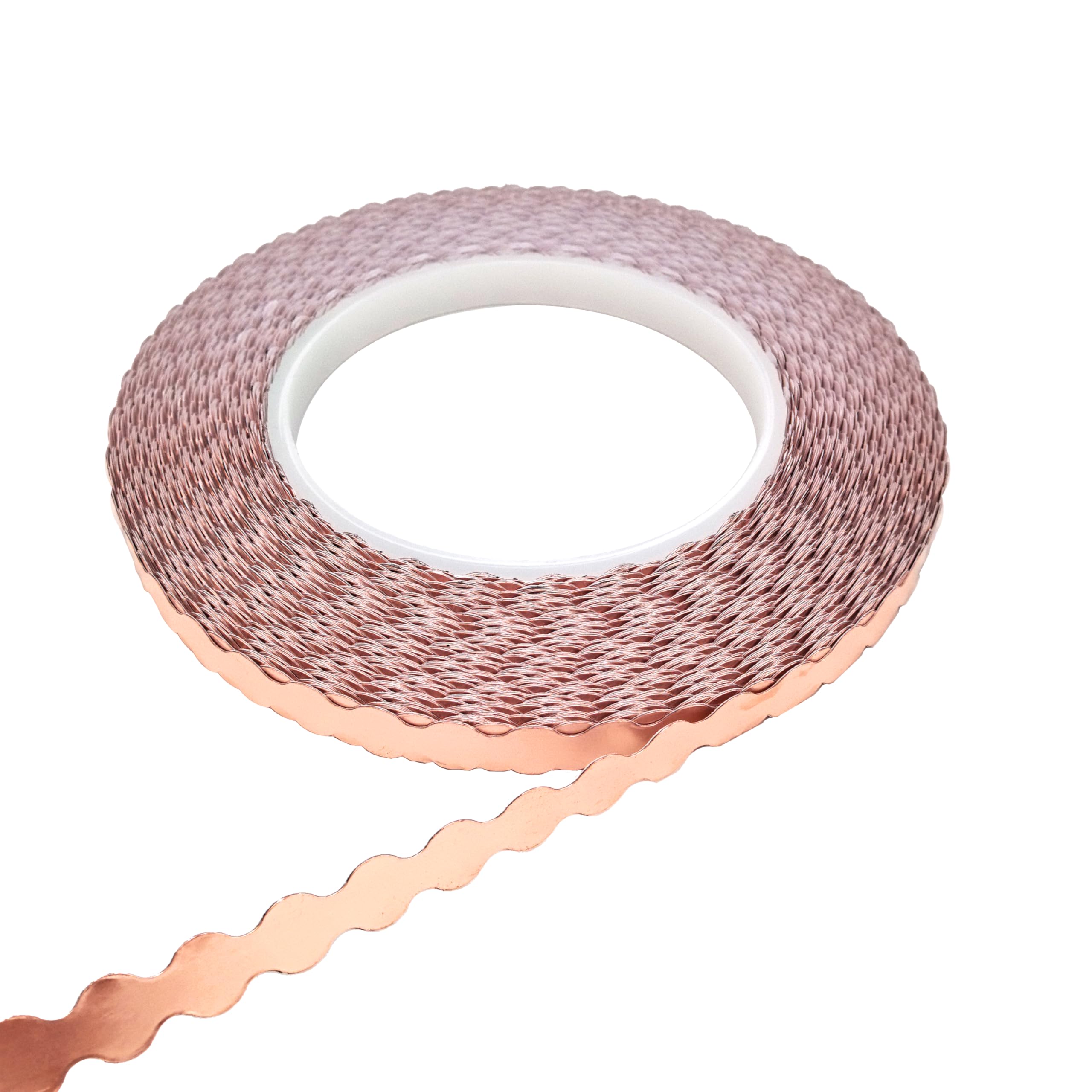 ARTIMUSES Double Sided Wavy Copper Foil Tape for Stained Glass Crafts Crafts (Large Wavy)-image-44