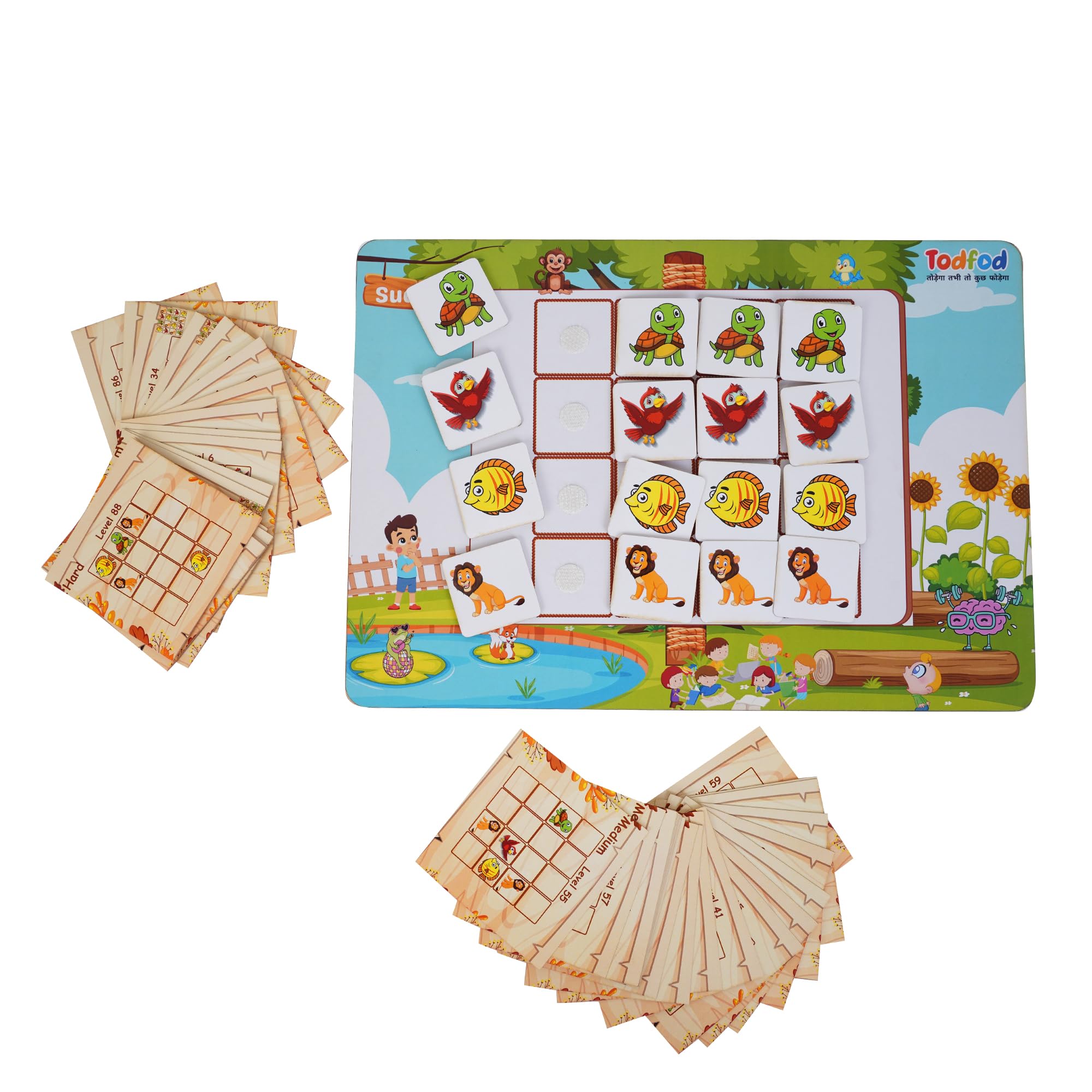 Children’s Sudoku (2 in 1) Game Puzzles |Brain Activity Toy for Children Ages 5 to 8 - Image 4 thumbnail