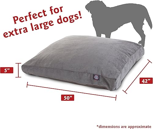 Miniatura 24 de Majestic Pet Villa - Cama rectangular para perro, lavable, cama antideslizante y cómoda para mascotas, cama de jaula con funda extraíble lavable,