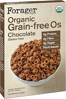 Forager Project, Organic Grain-Free Gluten-Free Chocolate Cereal, 8 Ounce