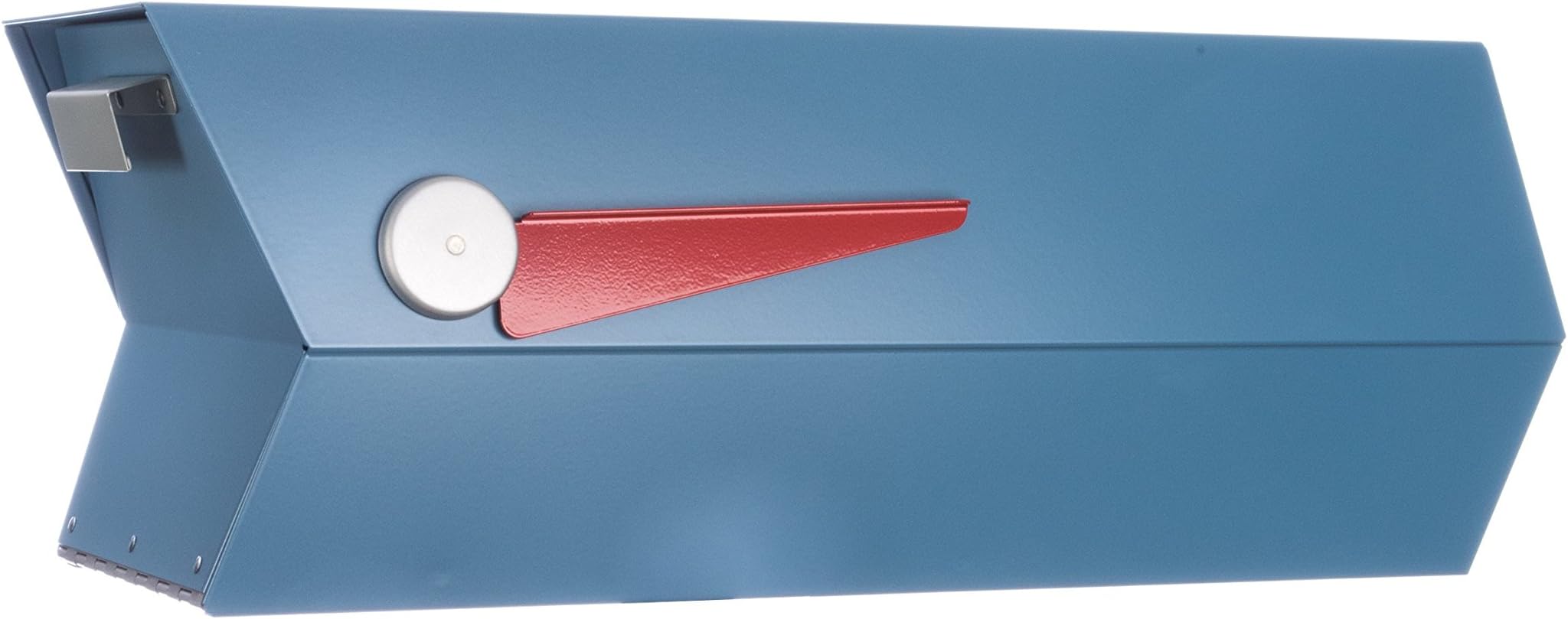 - modbox USA Mid-Century Modern Curbside Mailbox | Solid Color (Satin Blue)
