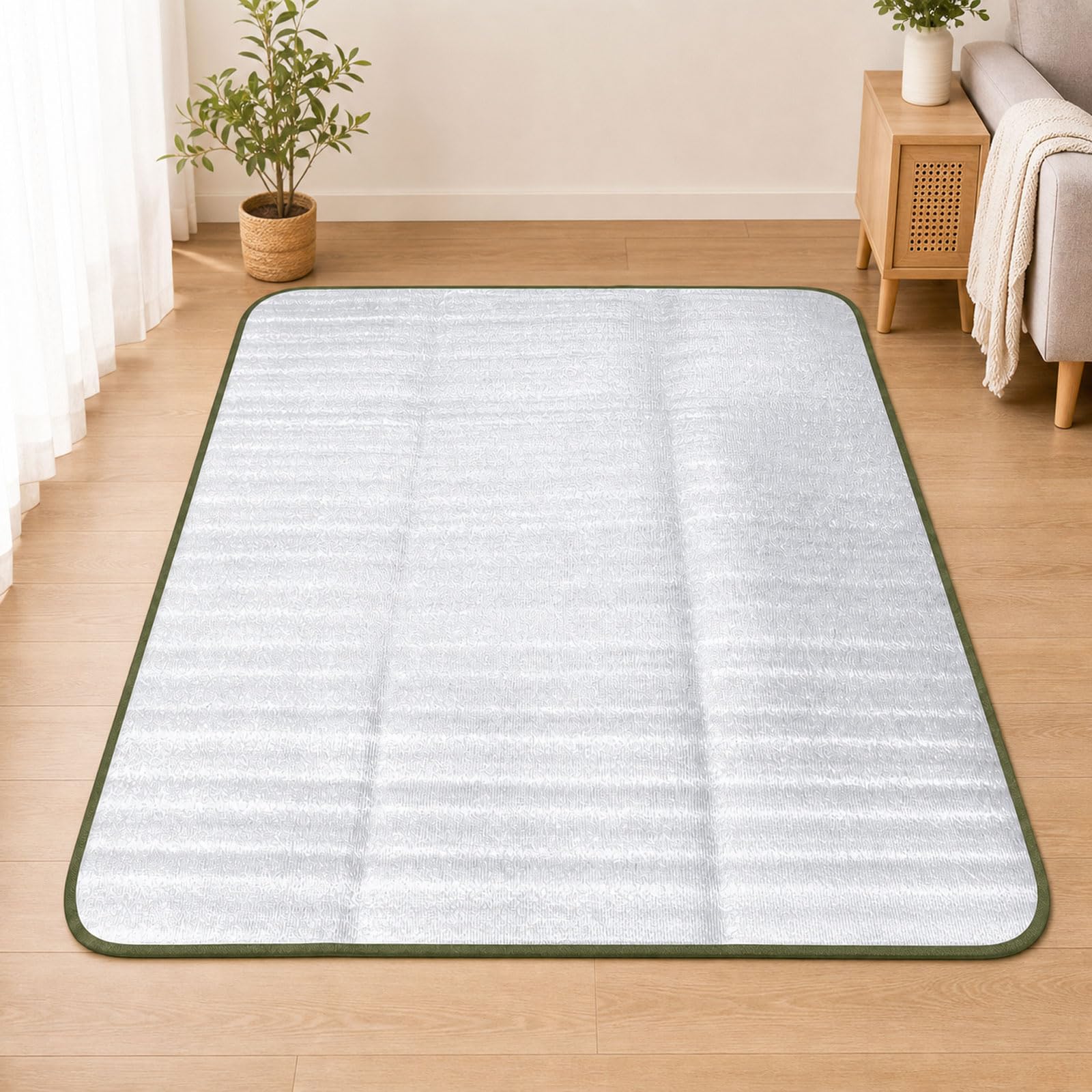 Estera De Camping Térmica Aislante,Esterilla Aislante De Aluminio Esterilla Camping,Mantas de Picnic Impermeable,Esterilla de Dormir Plegable para Camping,para Picnics y Camping