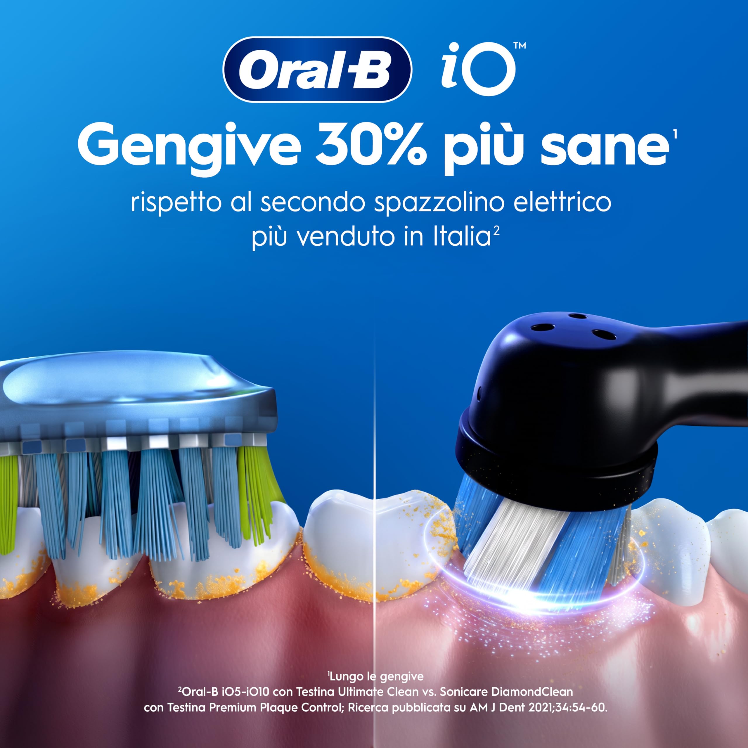 Oral-B Spazzolino Elettrico Ricaricabile iO 3 Rosa e Nero, 2 Spazzolino Elettrico Oral B, 2 Testine Di Ricambio, Custodia Da Viaggio. Confezione Doppia, Pulizia Denti Efficace