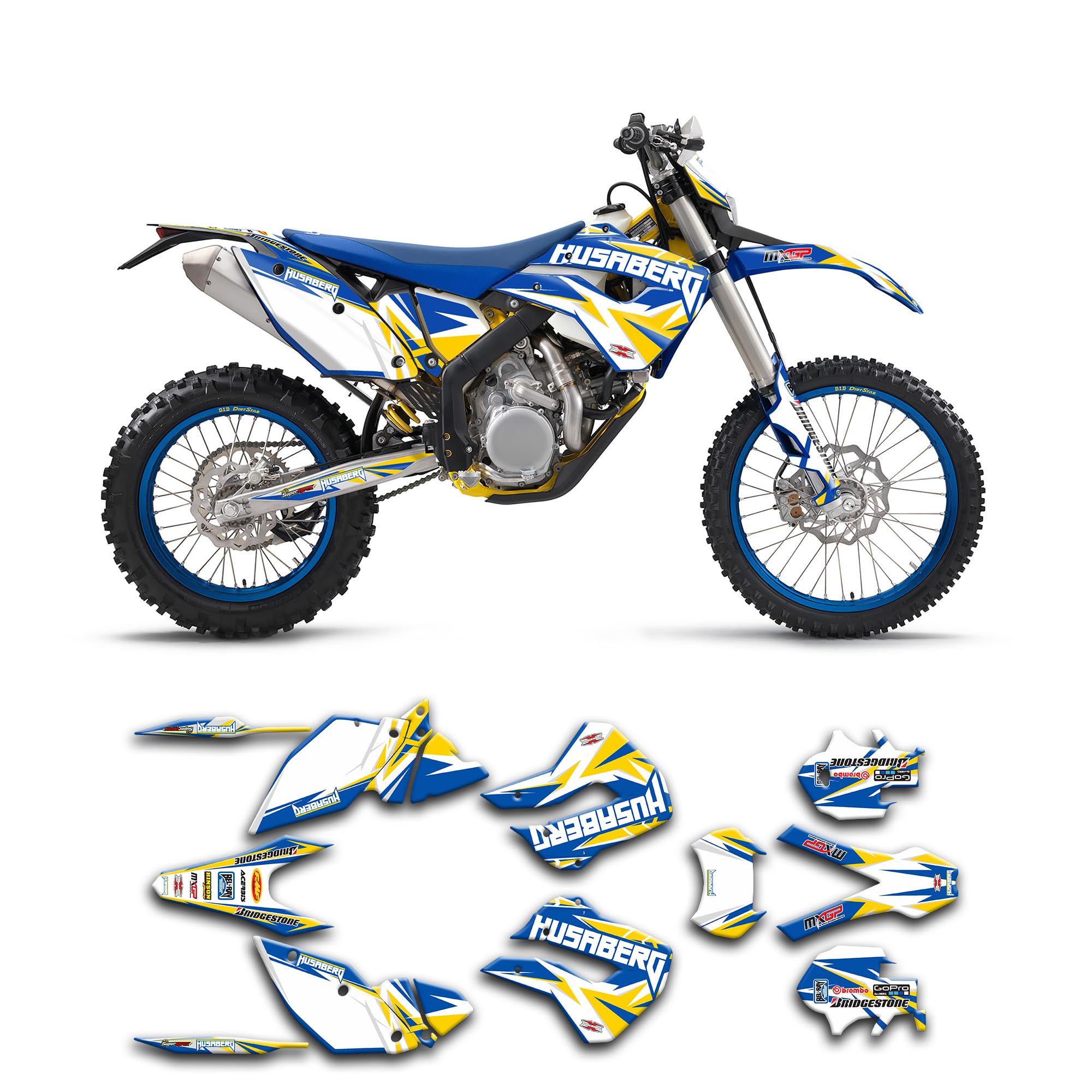 Amazon.com: Kungfu Graphics Custom Decal Kit for Husaberg FE 390