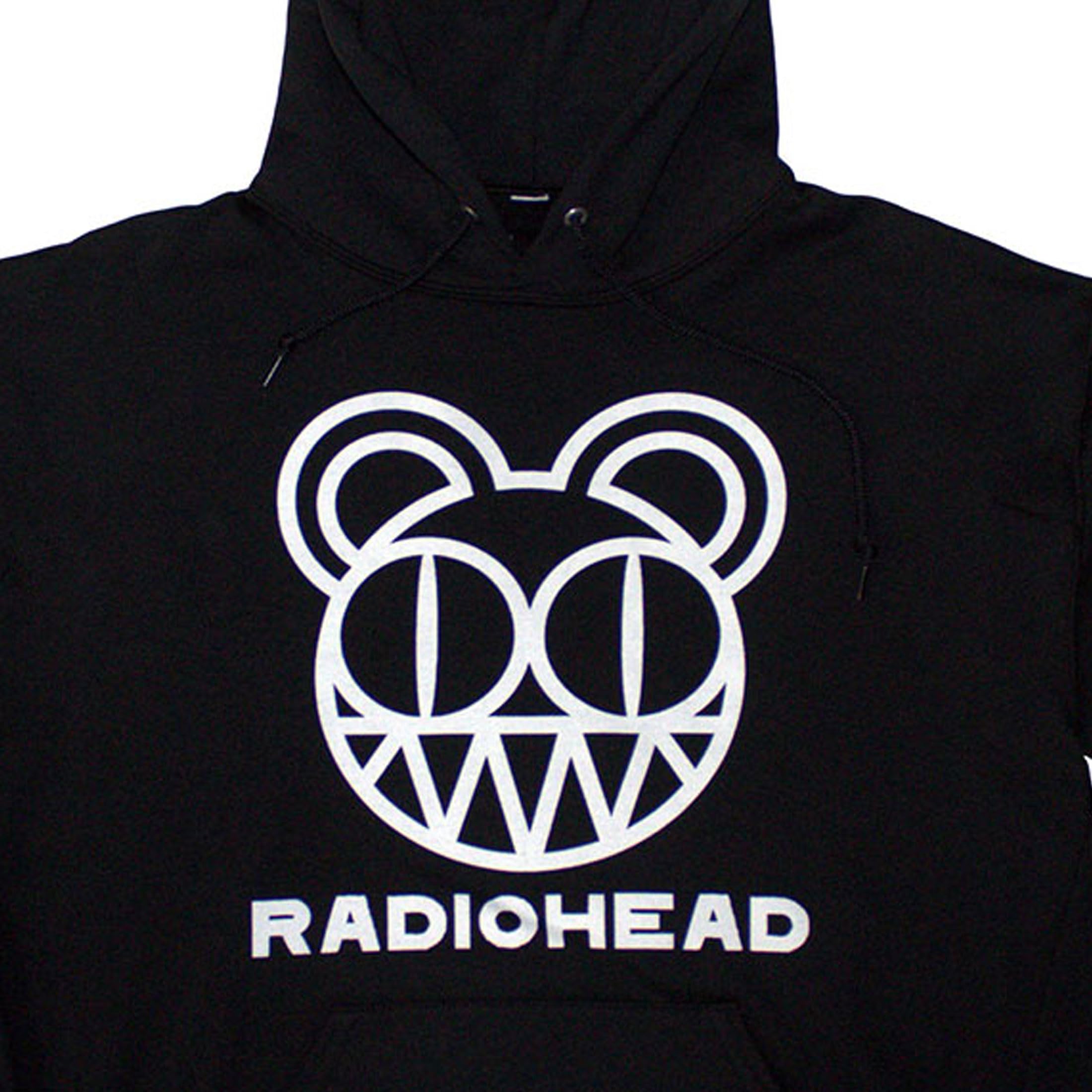 Radiohead Bearhead Pullover Felpa Con Cappuccio