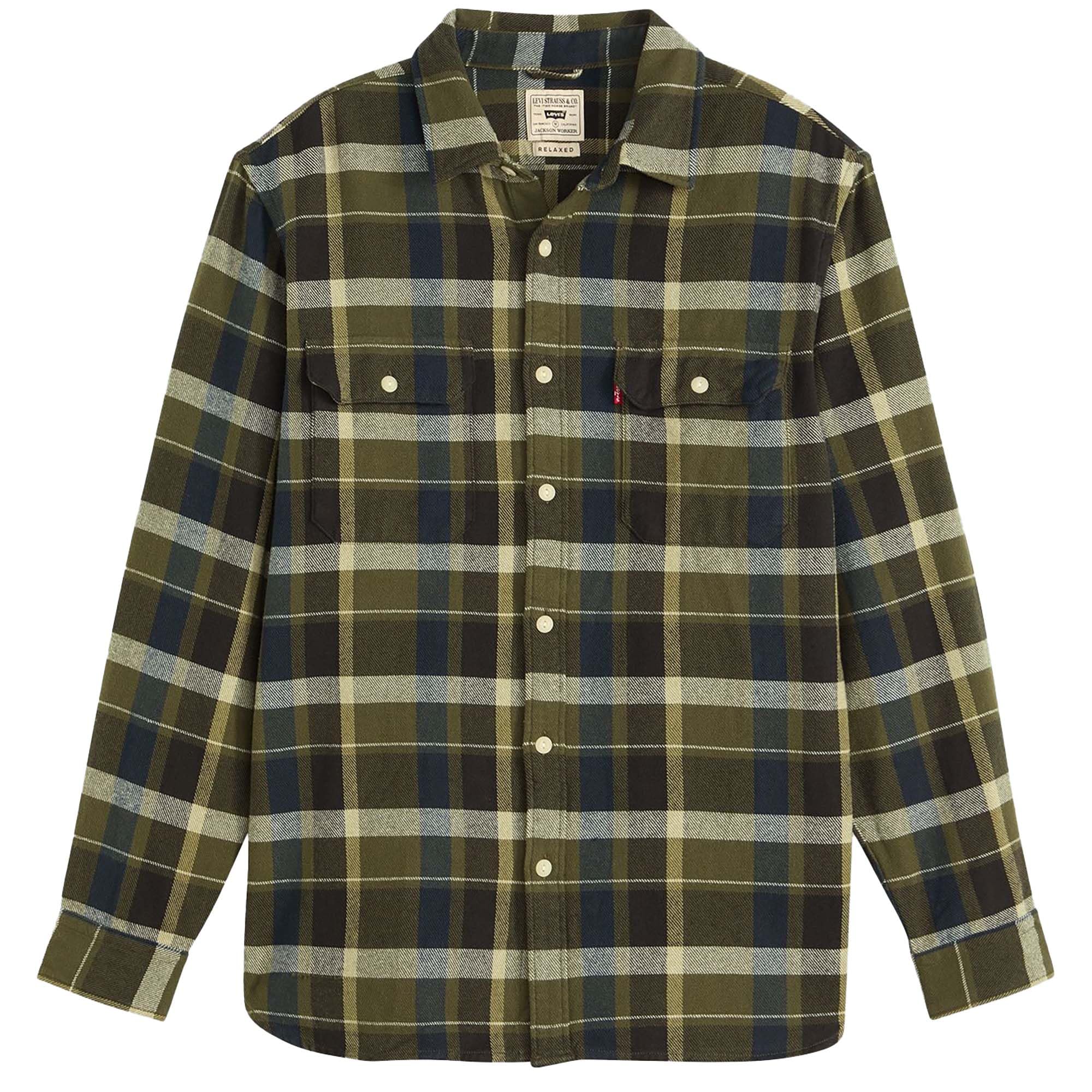 Levi's Jackson Worker Medina Plaid Deep Depths, Medina Plaid Deep De, XL