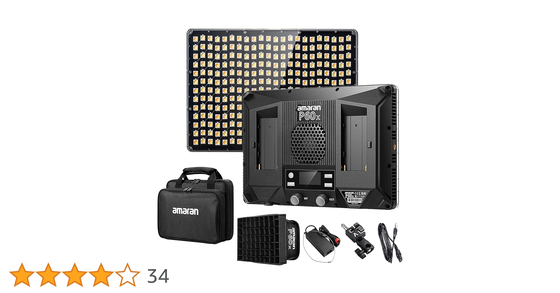 Aputure amaran P60x 2個セット Amazon | Aputure Amaran P60x 60W 出力 バイカラー レンズ LED