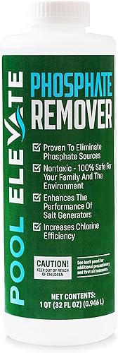 Removedor de fosfato mantiene el agua cristalina, mejora la calidad del agua de la piscina para piscinas elevadas e interiores, seguro para tu