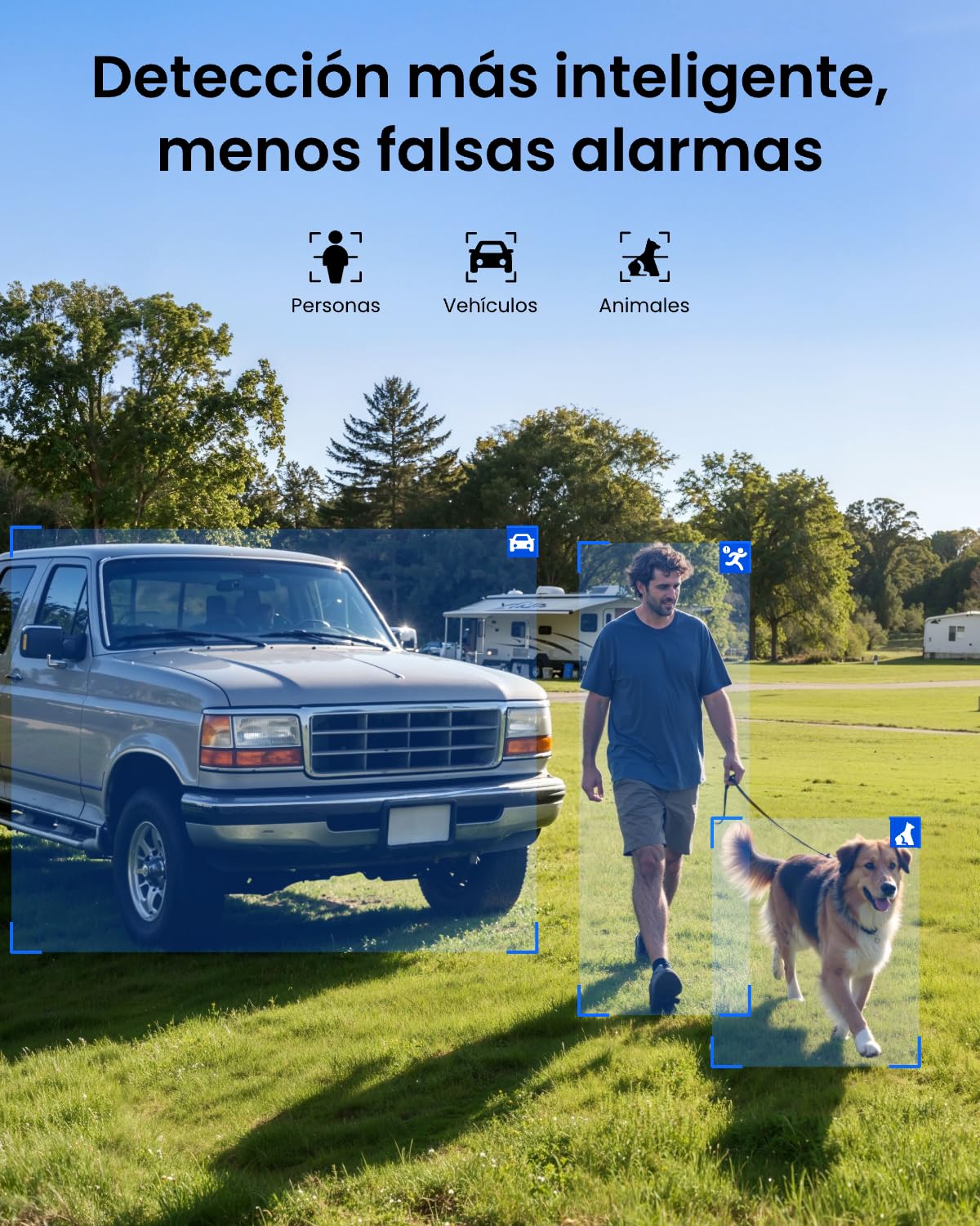 Reolink Cámara de Seguridad Exterior, Inalámbrica 4G LTE de 4MP, 360° PT | Panorámica con Inclinación y Seguimiento Automático, Tarjeta SIM Integrada No Extraíble, Alimentación Solar, Go PT S Lite