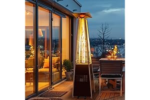 Warm Your Patio Outdoor Space With Golden Flame Patio Heater