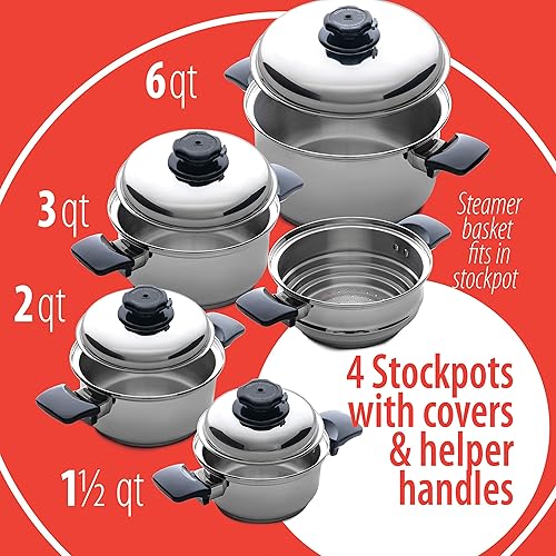 Miniatura 4 de Chefs Secret - Juego de utensilios de cocina de acero inoxidable T304 28 piezas 12 elementos como se muestra en la imagen