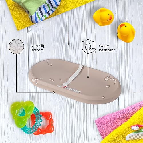 Miniatura 5 de Cambiador de bebé, impermeable y antideslizante, espuma acolchada, almohadilla para cambiador lavable, sin líquidos, no necesita funda de tela,