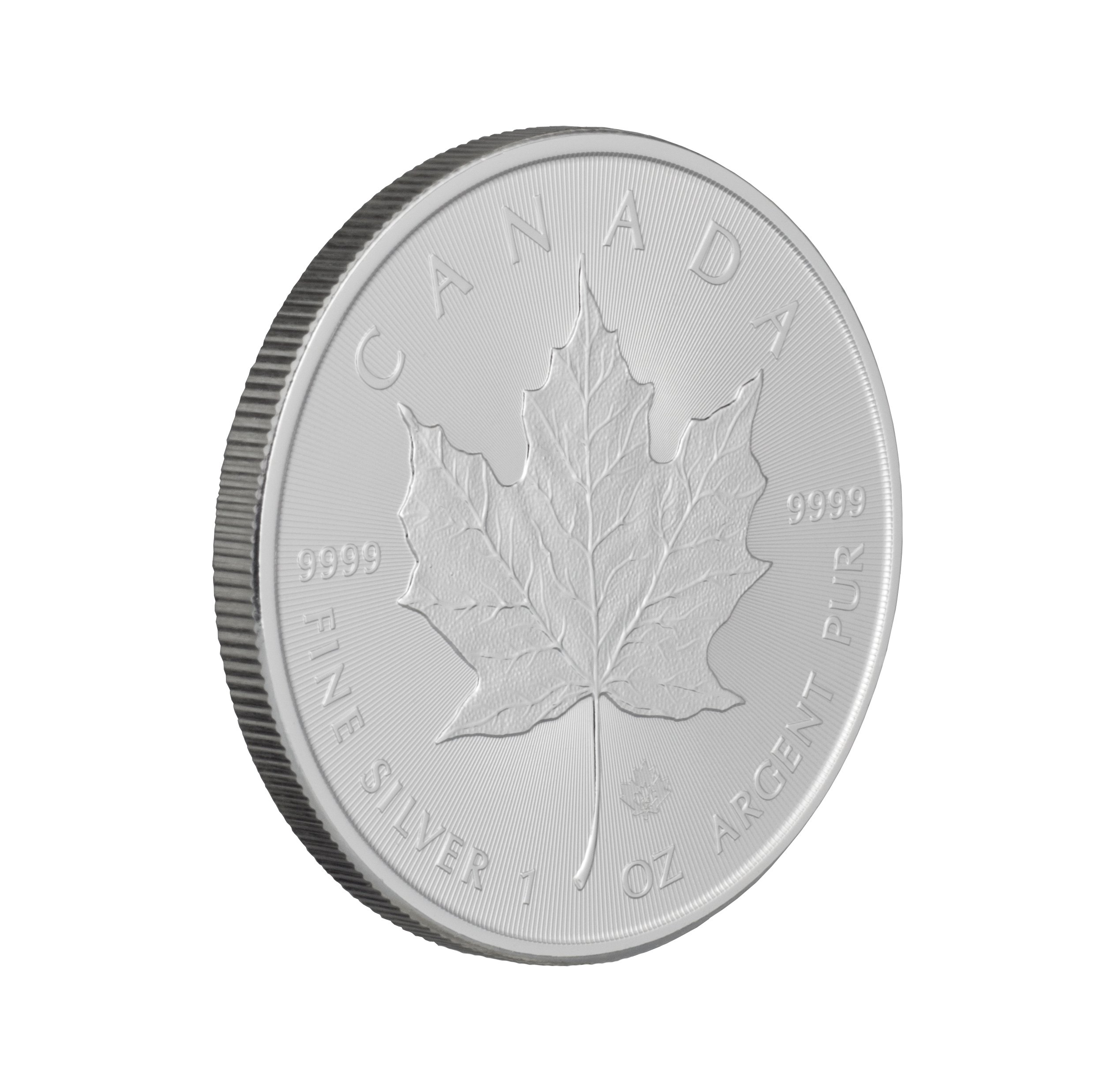 2014 Silver Maple Leaf Coin 1oz 9999 PUR FINE Silver Bullion, SML
