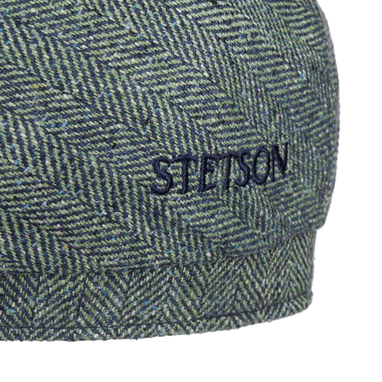 Stetson Casquette en Cuir Hatteras Burney Homme - Gavroche avec Visiere, Doublure Printemps-ete Printemps Ete Automne Hiver