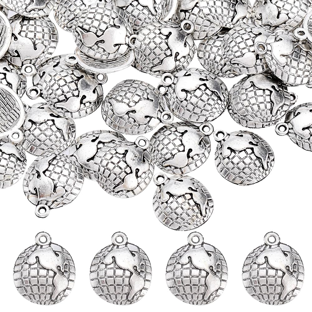 100 Breloques Avion En Alliage Argenté - Pour Bijoux DIY, Porte-Clés, Déco - Lot Economique