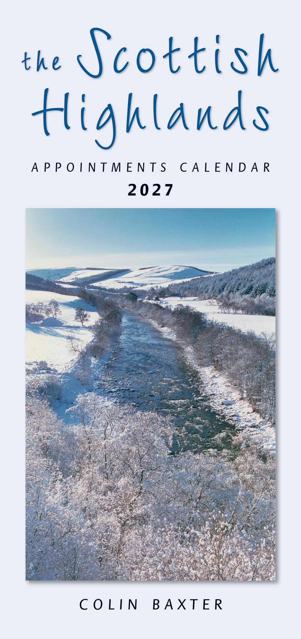2027 Scotland Calendar: Scottish Highlands Appointments - Slim Wall Calendar - Month to View - 12 Months - Hanging Wall Calendar - Wiro Bound