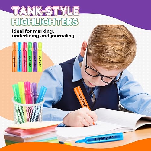 Miniatura 5 de Qilery Marcadores estilo tanque, paquete de 30 marcadores de punta de cincel, marcadores fluorescentes de secado rápido para niños y adultos, hogar,