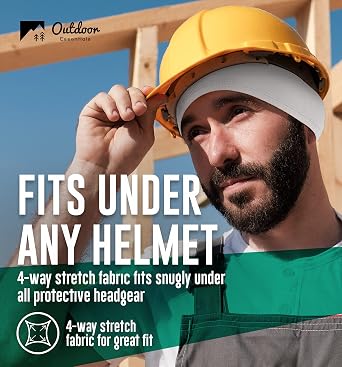 Cooling Skull Cap Helmet Liner for Men - Sweat Wicking Bike, Cycling, Bicycle Head Cap Beanie - Motorcycle & Hard Hat Liners