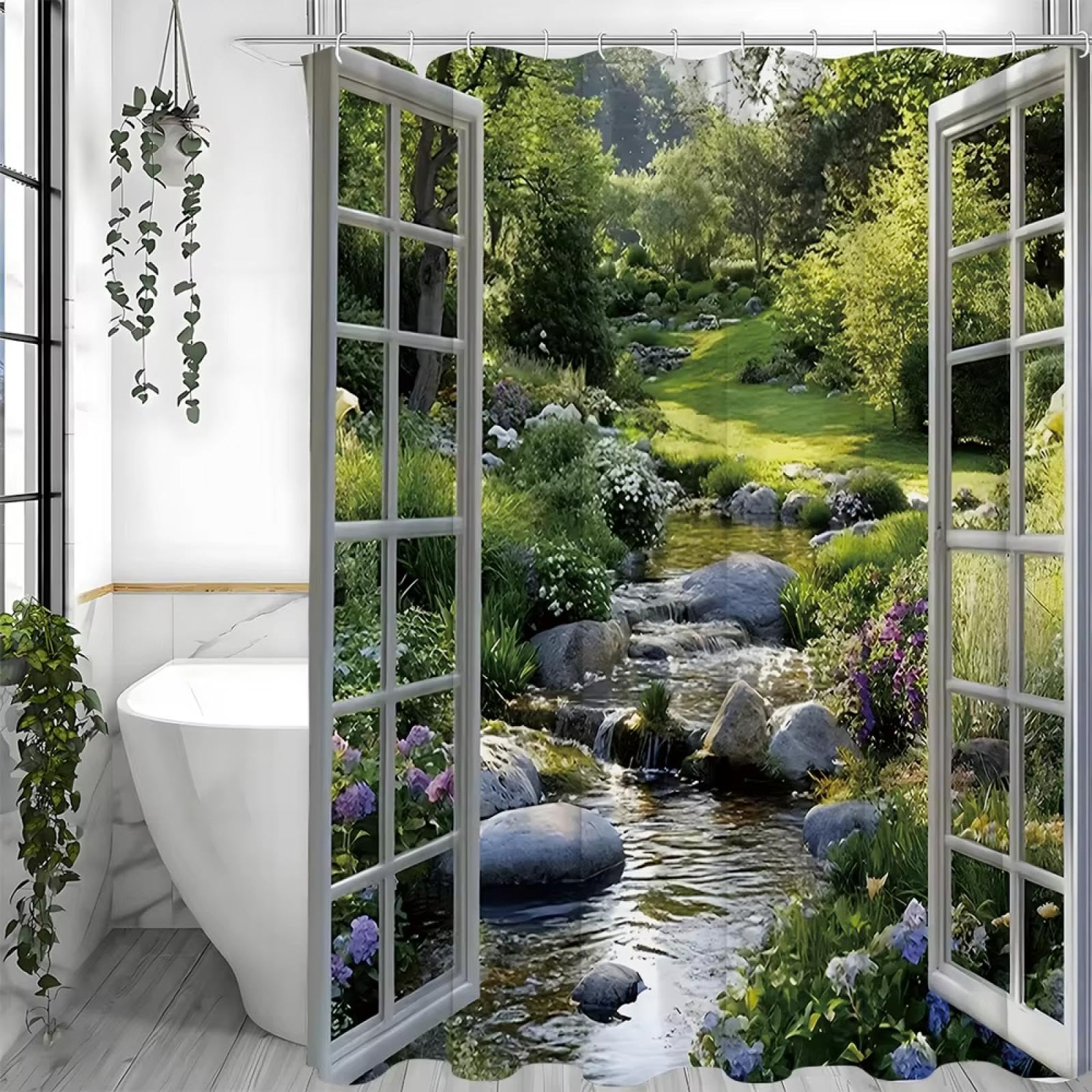 Rideau de douche imperméable pour sublimer la décoration de votre salle de bain moderne