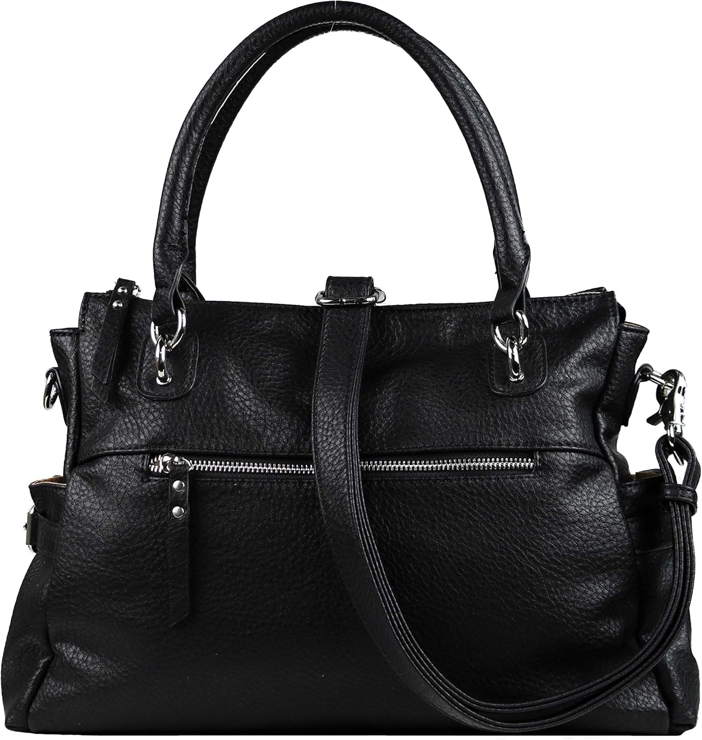 Lady Conceal Jessica Satchel Concealed Carry - Womens Concealed Carry Purse - Crossbody Bag with Universal EDC Pouch