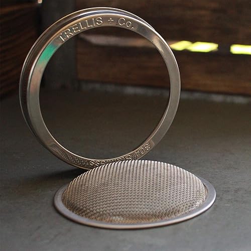 Miniatura 2 de Kit de cultivo de brotes de brócoli orgánico – Incluye tapa de acero inoxidable 316, soporte y semillas sin OMG – Kit completo de Handy Pantry &