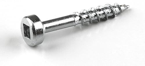 Miniatura 6 de Kreg SPS-C1-100 Tornillos de bolsillo de zinc, rosca gruesa de 1 pulgada #7, cabeza de bandeja (100 unidades)
