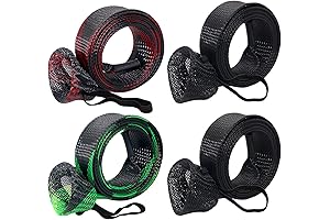 4-Pack Fishing Rod Cover Sleeves for Fly, Spinning, Casting, and Sea Fishing Rods