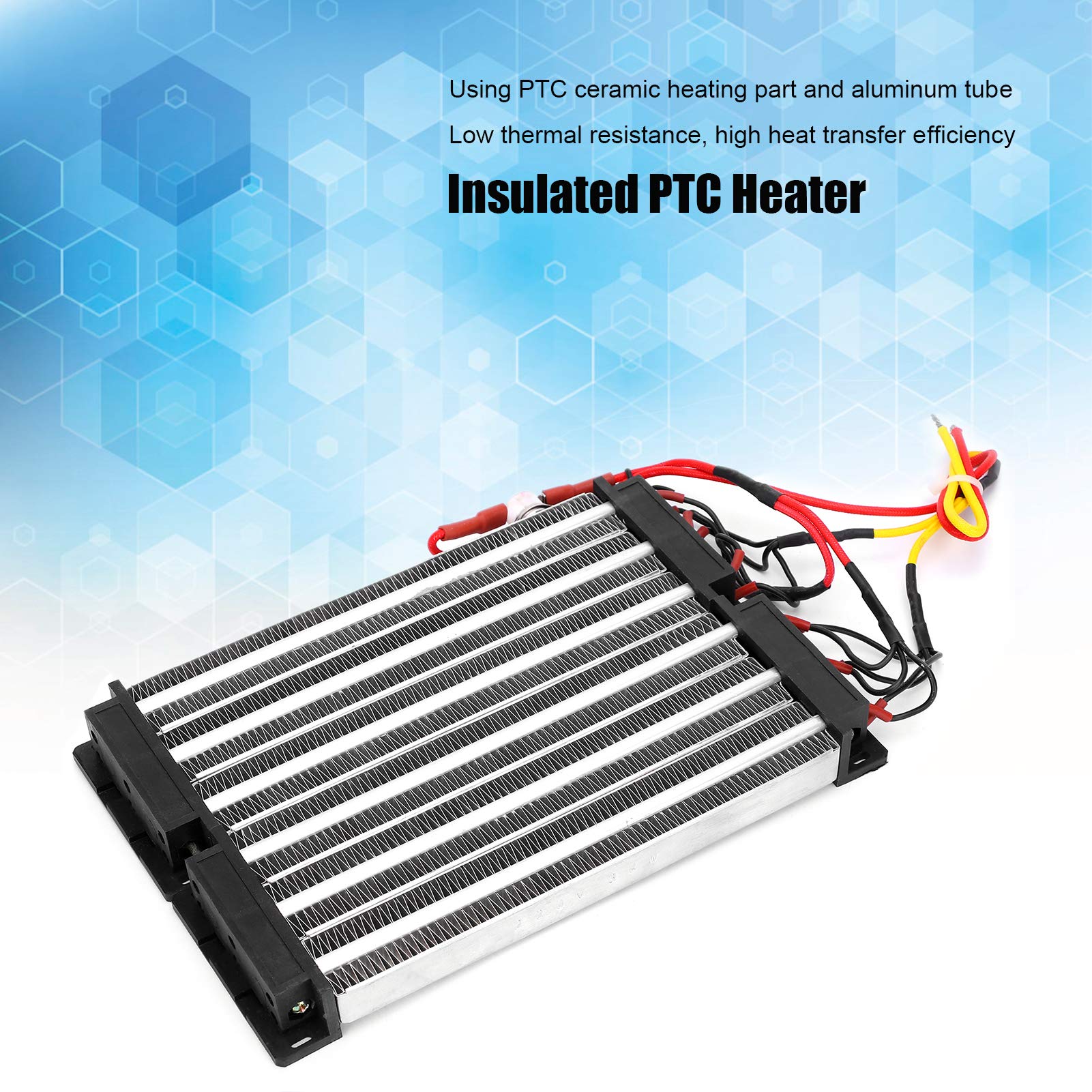 FTVOGUE Calentador de Aire de Cerámica PTC, Calentador PTC Aislado CA 220 V 3000 W Elemento Calefactor de Cerámica de Aluminio con Temperatura Constante Automática para Aire Acondicionado