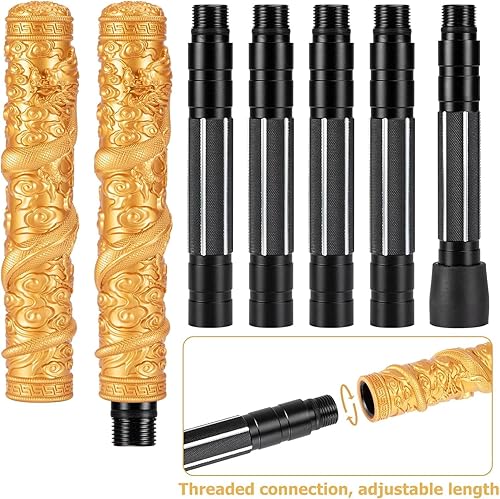 Miniatura 3 de aiGear Tactical Hiking Stick, 53-Inch Trekking Poles with Black Myth Wukong Handle Extension, Durable Aluminum Alloy Walking Stick, Ruyi Jingu Bang