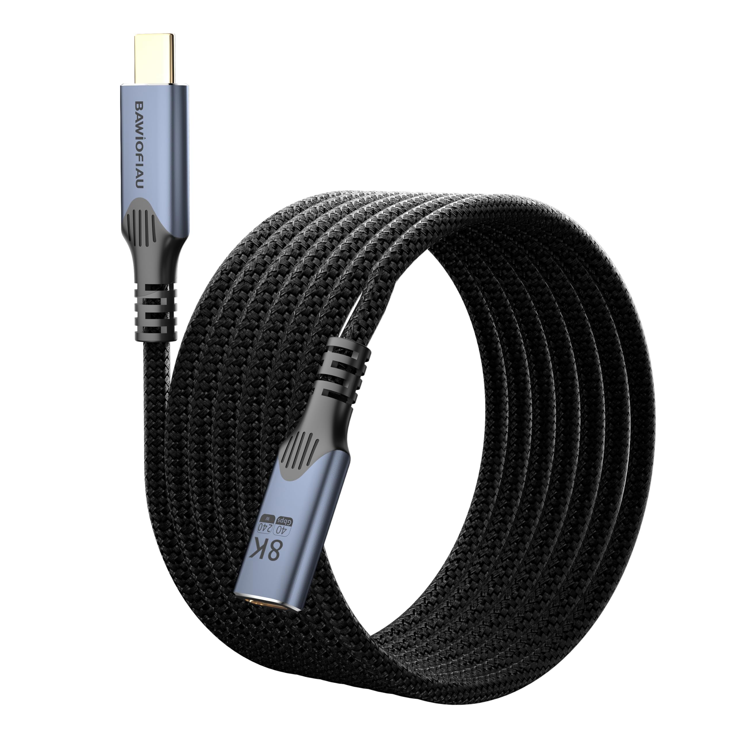 usb verlängerung Langes 3 M Kompatibel für thunderbolt 4 verlängerung,USB C anf USB C Lade Kabel 40Gbps,USB4 Verlängerung8k/4k@60hz video, usb c verlängerungskabel 240w