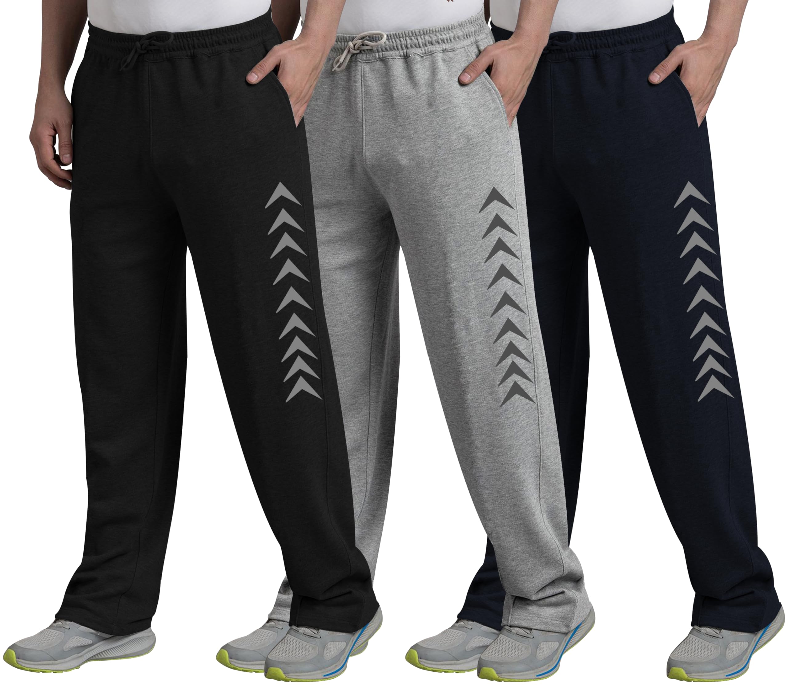 West Gate Clothing Plus Size Men's Regular Fit Trackpants | Men's Track Pant Combo Pack 3 | Mens Stylish Trackpants | 2XL,3XL,4XL,5XL-picture-10