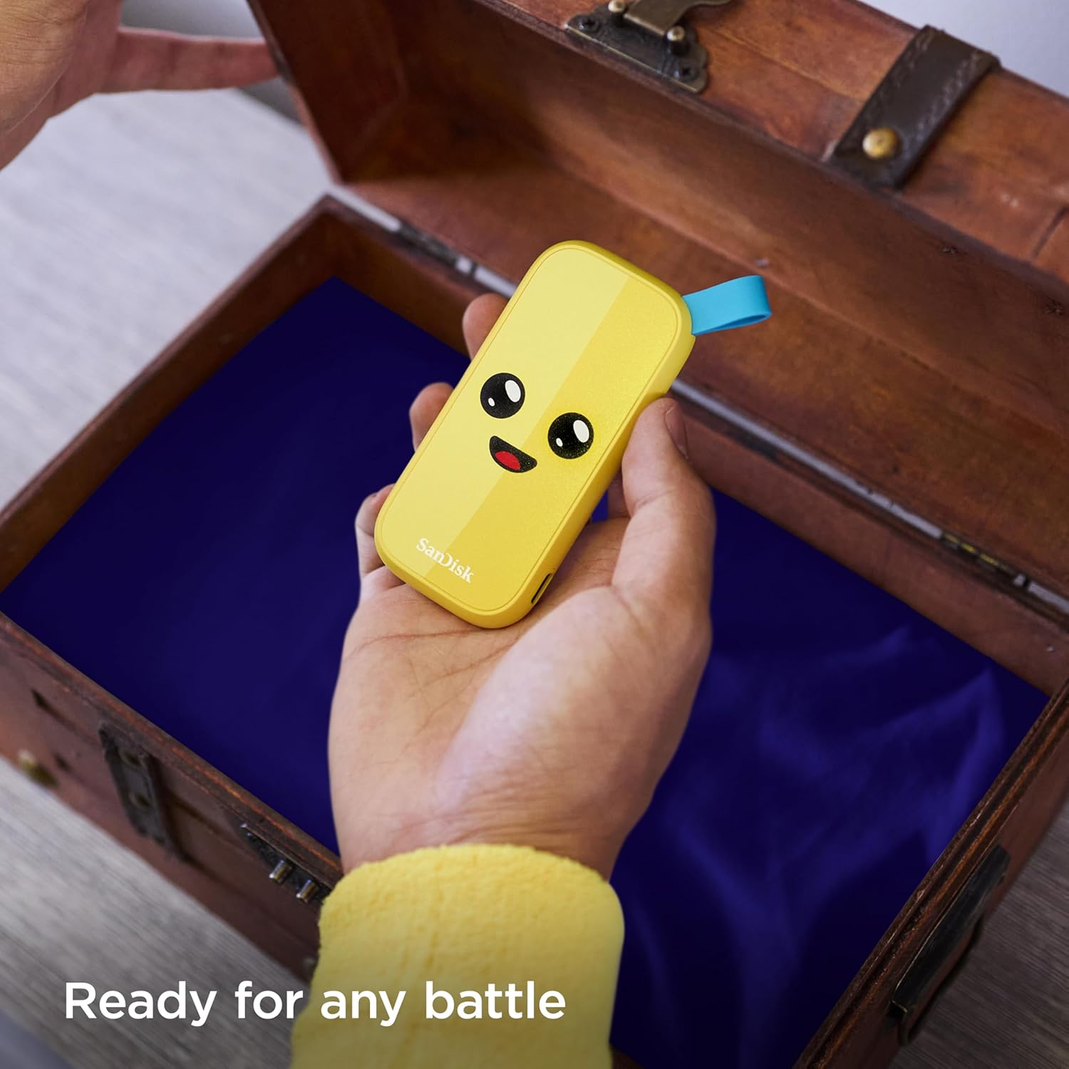 SanDisk 2TB Fortnite Portable SSD, Peely Edition - Up to 800MB/s, USB-C, USB 3.2 Gen 2, Drop Protection - SDSSDE30-2T00-G25F