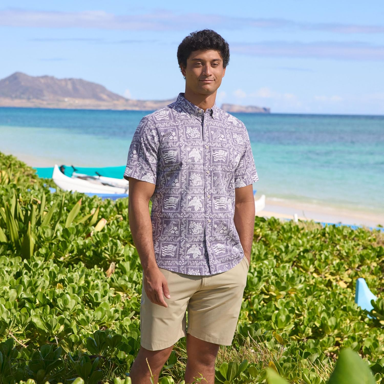 Reyn Spooner Men's Lahaina Sailor Classic Hawaiian Aloha Shirts - Tailored Button Front - Image 2