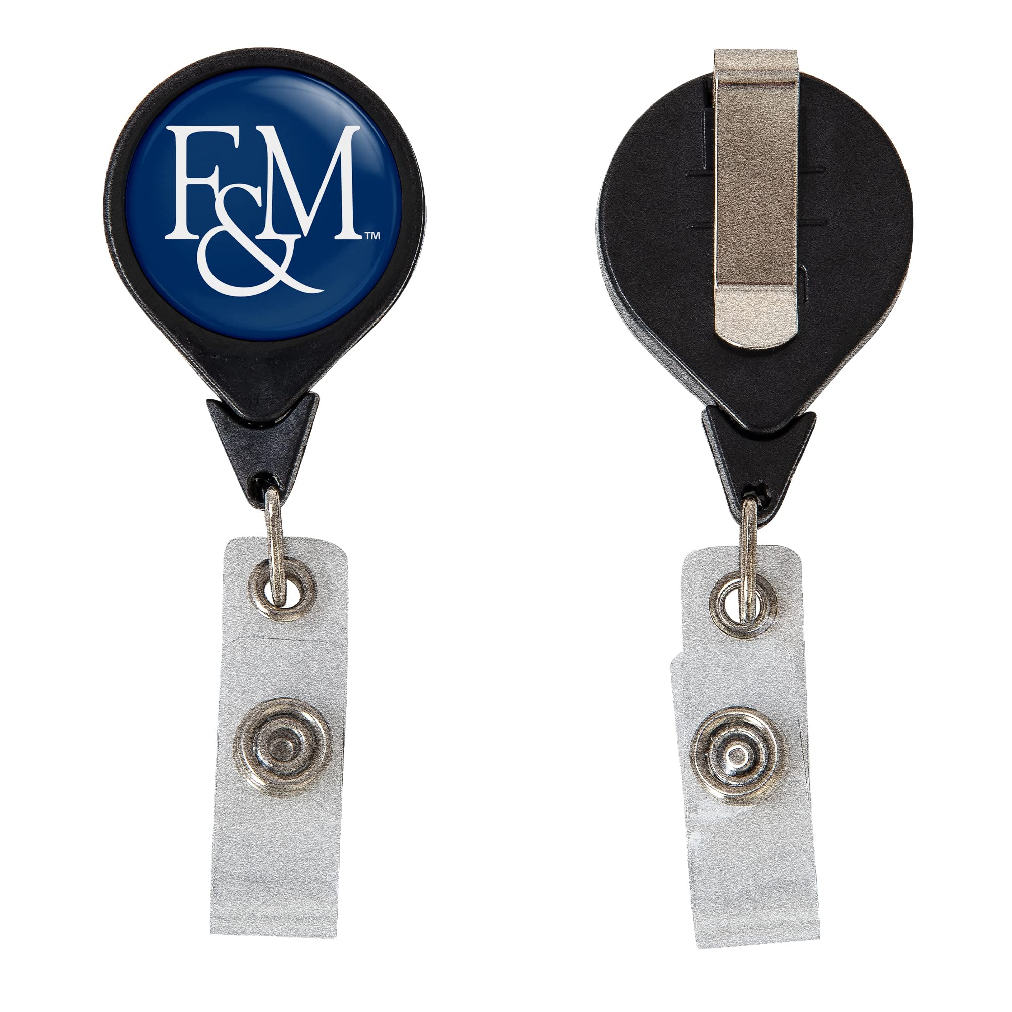 Desert Cactus Franklin & Marshall College Retractable Badge Holder Diplomats F&M ID Reel with Ticket Clip for Lanyard, Work, School & Office Access