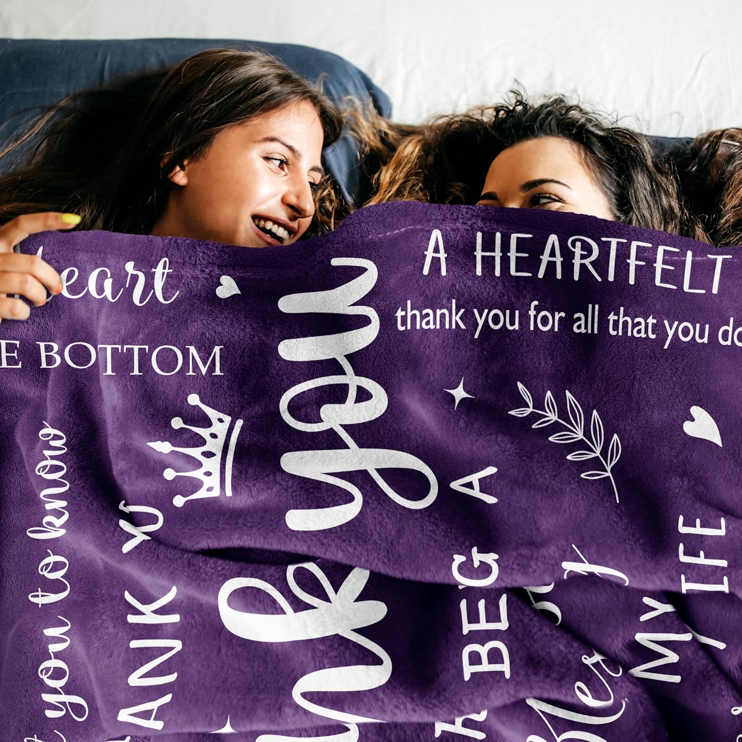 Thank You Gifts For Women/Men, Purple Gift Blanket 60"X50", Employee Appreciation Gifts, Farewell Gifts For Coworkers/Friends, Inspirational Gifts For Women, Christmas Birthday Gifts For Women - Image 4