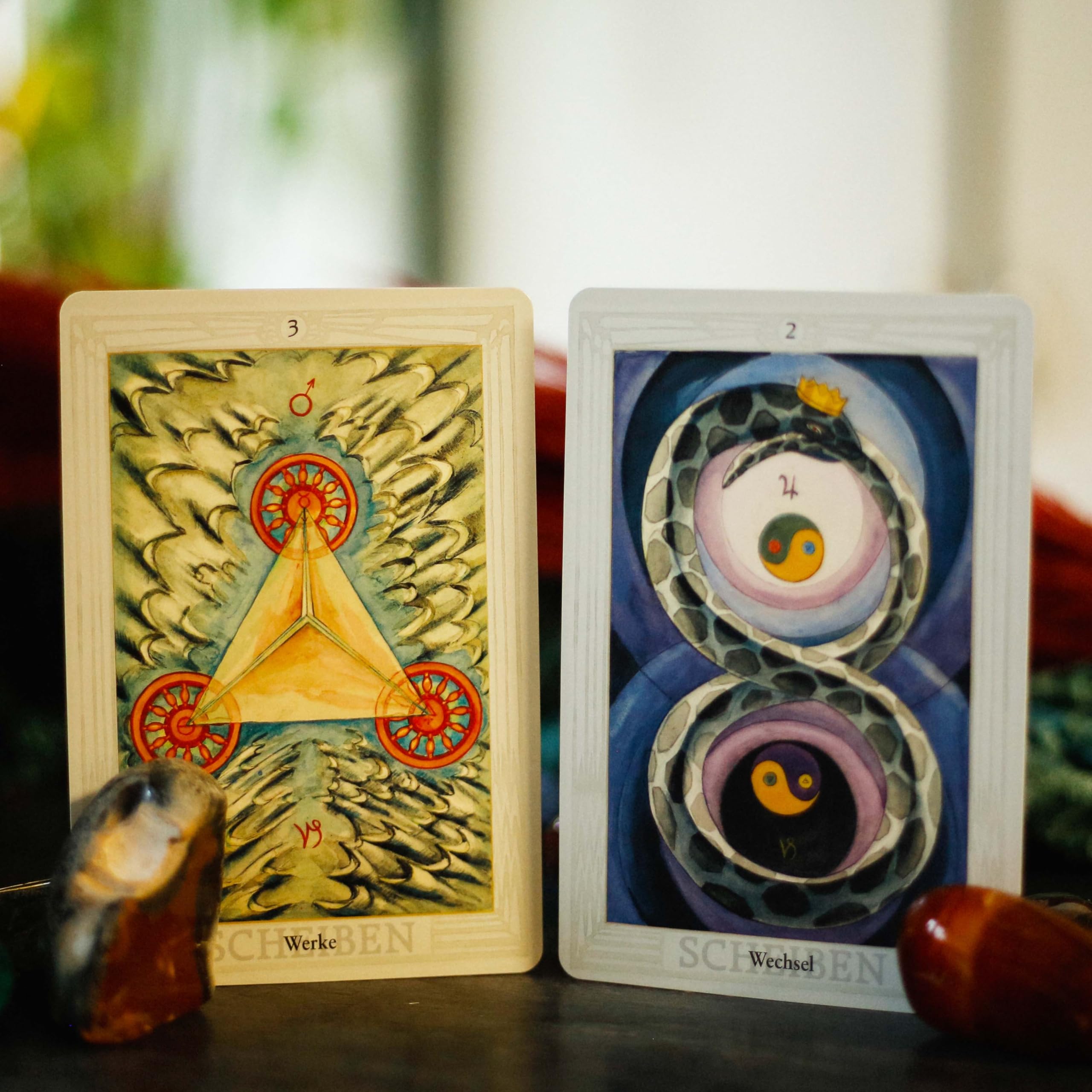 Aleister Crowley Thoth Tarot Pocket DE: 78 Karten mit Anleitung (Original-Farben!)