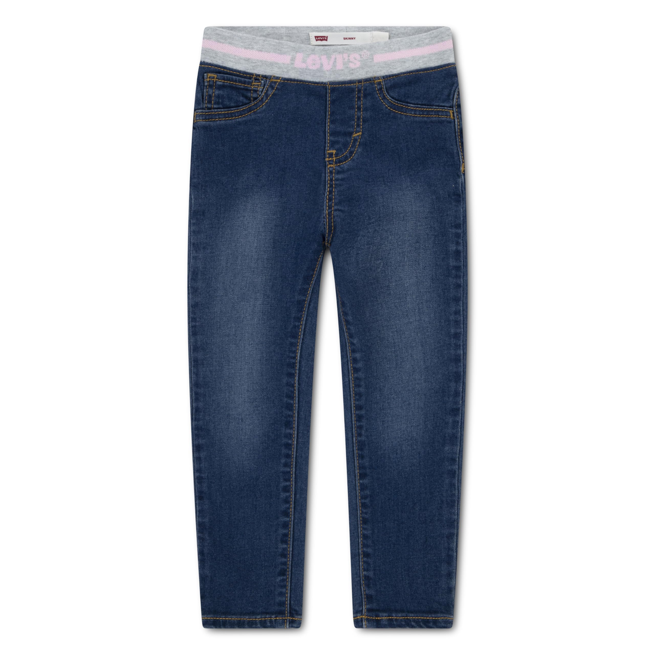 Levi's Girls Blue Jeans, 12 M, Pull-On Skinny Jeans