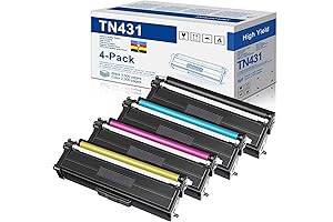 TN-431 Toner Cartridge Compatible for Brother TN431 Toner Pack of 4