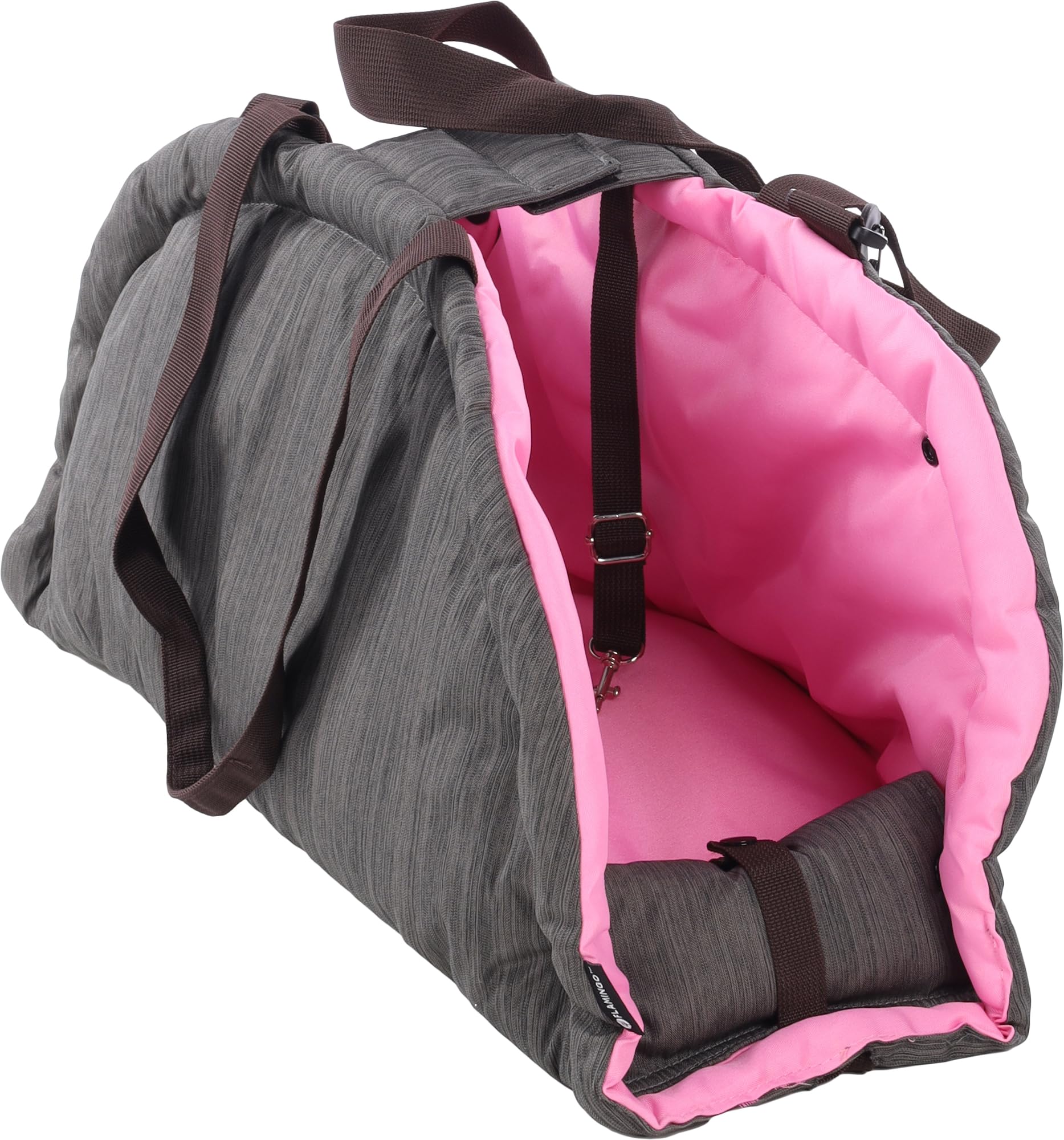 Trasportino per Cani – Gatti – Xenos – Borsa 2 in 1 in Poliestere, Utilizzabile Anche Come Coperta, con Spallacci e Tasca portaoggetti
