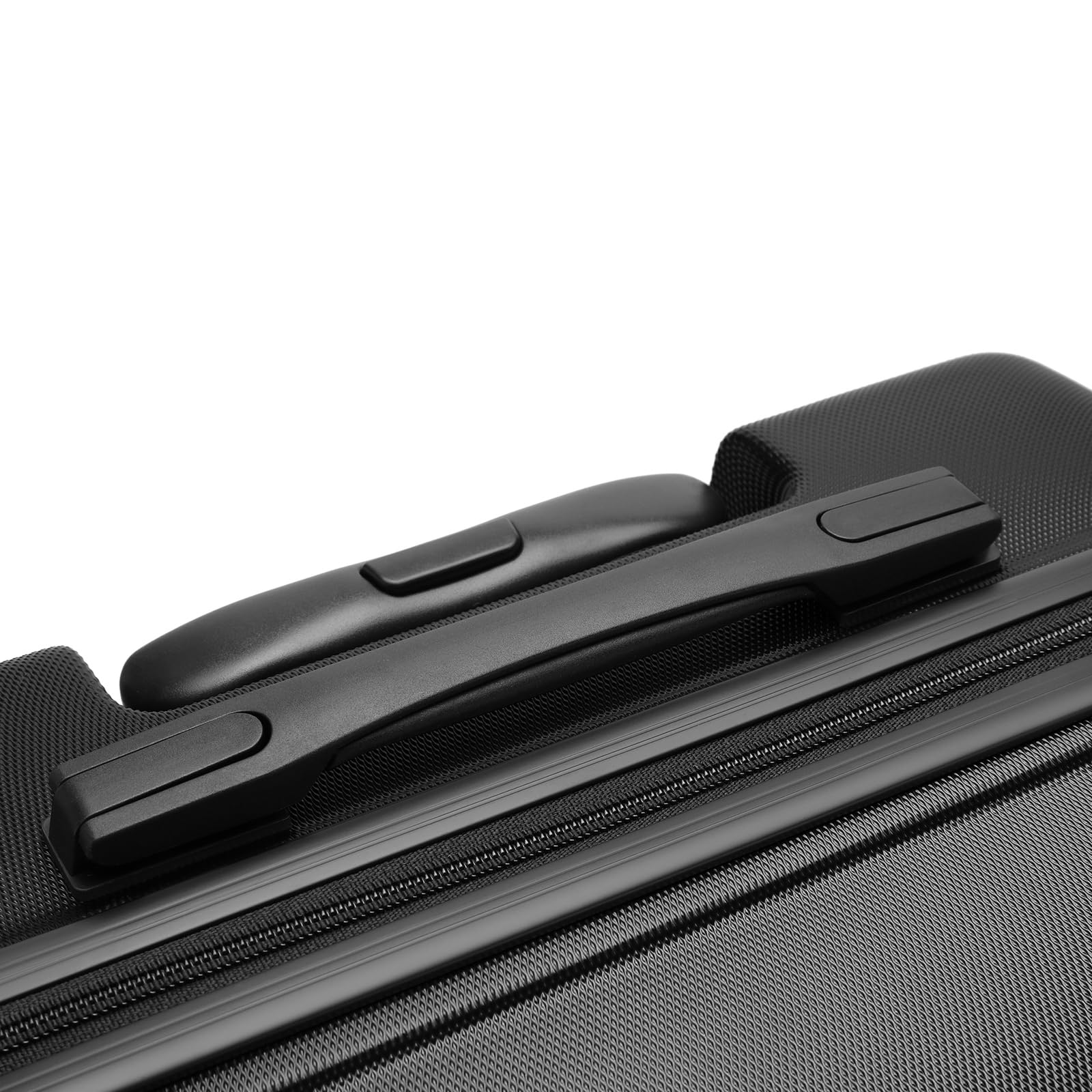 Kono Valigia rigida in ABS+PC con 4 ruote girevoli e serratura TSA, Nero , 28" Large, Valigia
