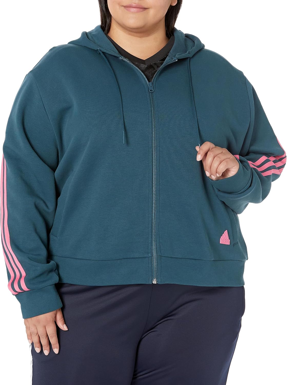 Adidas Women’s Future Icons 3-Stripes Full-Zip Hoodie Jacket