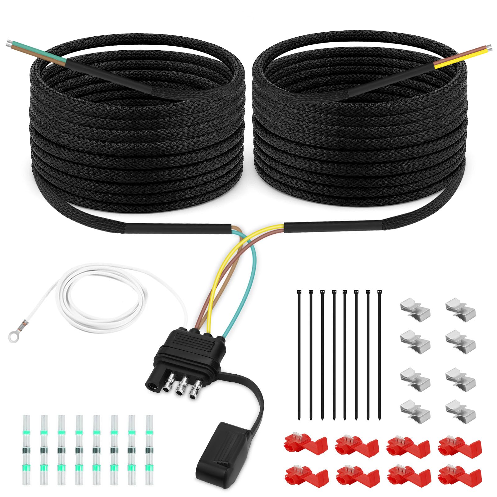 40FT 4 Pin 5 Wire Trailer Wiring Harness Kit