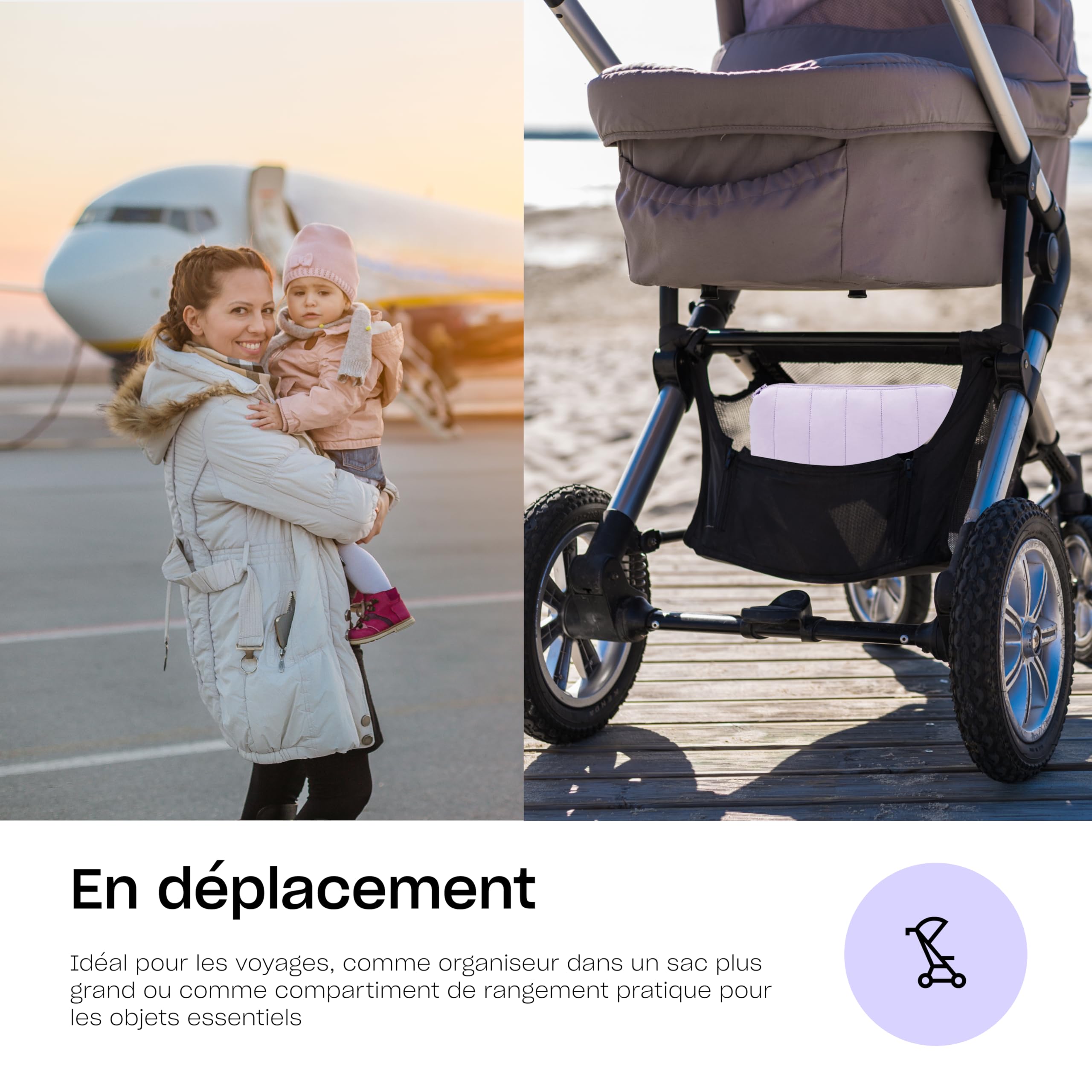 Hylat Baby Évier pour table à langer, 3 compartiments, pour laver facilement bébé dès 0 mois, ovale