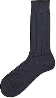 [タビオ] メンズ 9×2太リブソックス 25.0～27.0cm ビジネスソックス 日本製 消臭ビジネスソックス