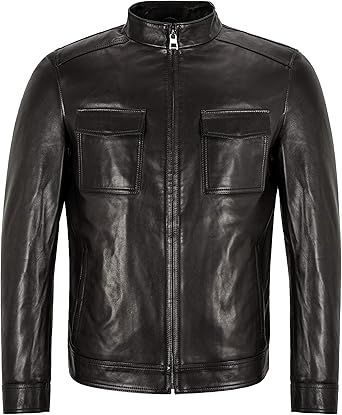 mens smart leather jackets