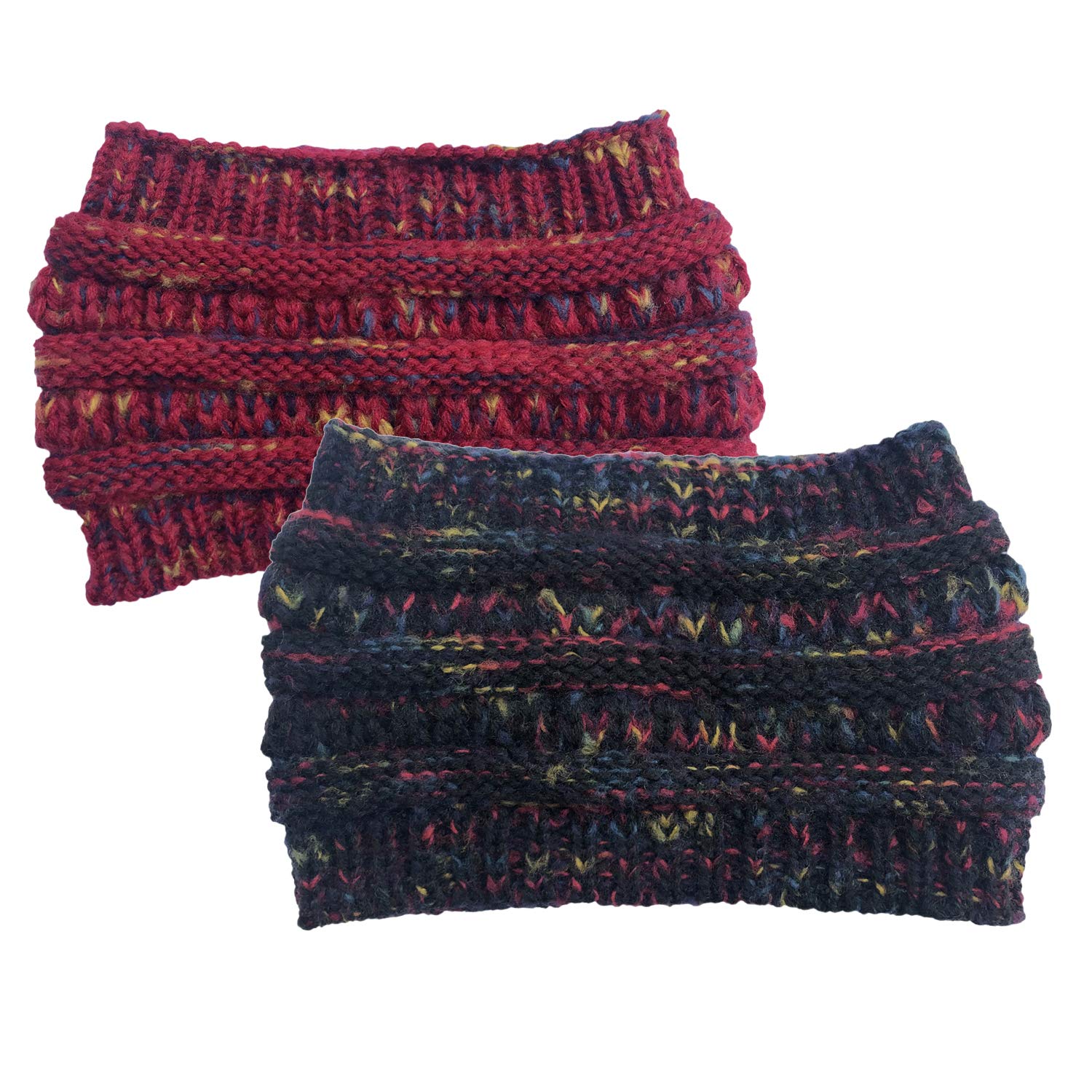 Damska czapka zimowa czapka czapka robiona na drutach opaska z dzianiny ciepła zimowa teksturowana dzianinowa czapka z kucykiem czapka typu beanie roztrzepany kok Household faucets